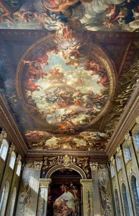the old royal naval college painted hall